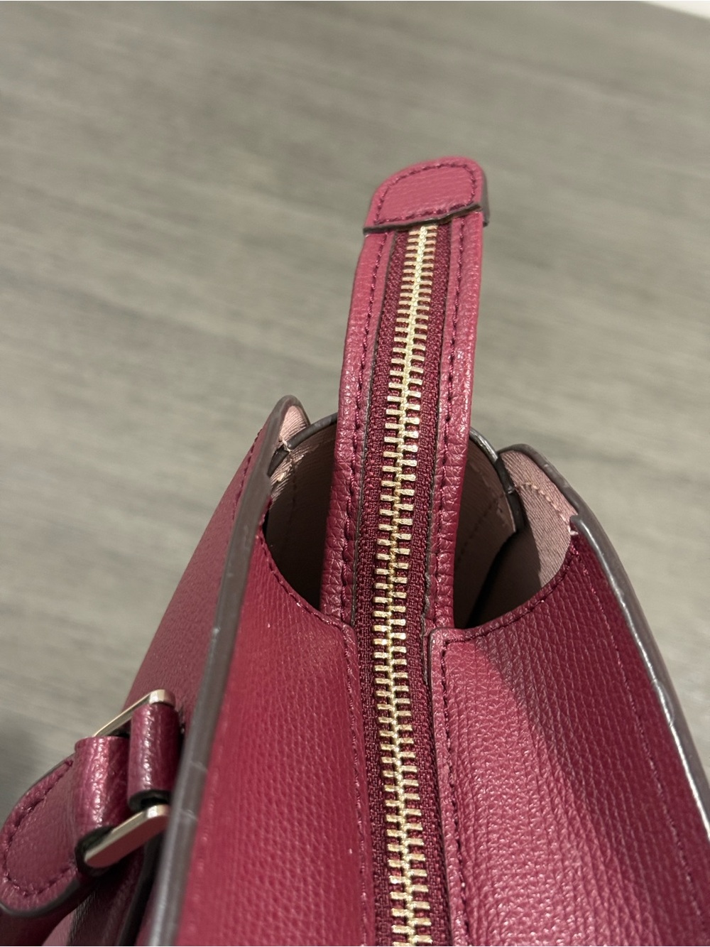 Kate Spade Burgundy Leather Satchel - Picture 14 of 15